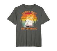 Burnt Out But Optimistic - Retro Vintage Sunset T-Shirt