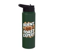 Burnt Toast Expert - Funny Toast Lover Stainless Steel Insulated Water Bottle