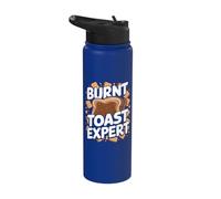 Burnt Toast Expert - Funny Toast Lover Stainless Steel Insulated Water Bottle