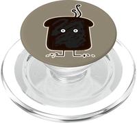 Burnt Toast smoke crumbs ashes bread burned toasted PopSockets PopGrip for MagSafe