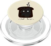 Burnt Toast smoke crumbs ashes bread burned toasted PopSockets PopGrip for MagSafe