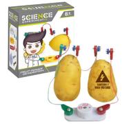 Buroku - Bioelectricity Kit for Kids | Generate Electricity with Fruits and Drinks | Educational STEM Game to Learn Electrochemistry | No Batteries, Safe and Easy to Assemble