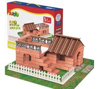 Buroku - Brick House Building Set | 200 Pieces Child Safe ABS Plastic | Improves Early Skills and Intelligence Development | Recyclable Material, Plastic.