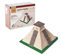 Buroku - Mayan Temple Construction Kit | 750 Pieces | Stone Bricks | Promotes STEM Learning and Motor Skills | For Children and Adults | Step-by-Step Guide | Includes Glue