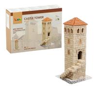 Buroku - Medieval Construction Kit 400 Pieces | Realistic Castle Tower | Stone Bricks | Promotes STEM Learning and Motor Skills | For Children and Adults | Includes Glue