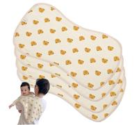 Burp Cloths Baby Boy 4Pcs Baby Burp Cloths, 10x20" Little Bear Head Soft Absorbent, Skin-Friendly Multifunctional Cotton Rags for Babies Newborn
