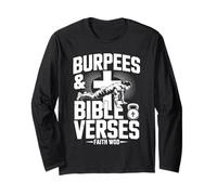 Burpees and Bible Verses Christian Gym Workout Long Sleeve T-Shirt