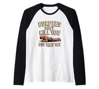 Burpees Don't Kill You But They Try Raglan Baseball Tee