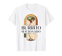 Burrito Aficionado Lover Expert Specialist Mexican Chef Fun Value Graphic T-Shirt, Men, White, L