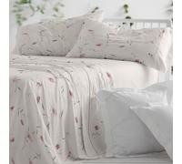 Burrito Blanco Bed Sheet Set 50% Cotton 50% Polyester Bed 90 Pale Pink