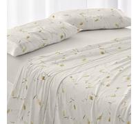 Burrito Blanco | Bed Sheet Set | 90 cm Bed Design 052 | Ochre Color (90 x 190/200 cm.)