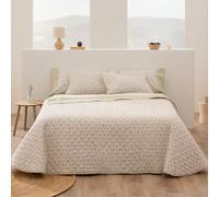 Burrito Blanco Bouti Bedspread, 100% Microfiber, Multi-Coloured, Ancho de 150 a 160