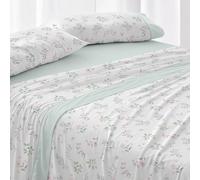 Burrito Blanco | Cotton Bedding Set | Bed 105 cm (+Available Measurements) | Design 634 | Aqua Color (105x190/200 cm.)