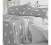 Burrito Blanco | Cotton Bedding Set | Bed 135 cm Design 627 | Grey Color (135 x 190/200 cm.)