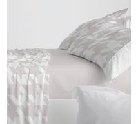 Burrito Blanco | Cotton Bedding Set | Bed 150 to 160 cm (+Available Measurements) | Design 631 | Color Quartz (150-160x190/200 cm.)