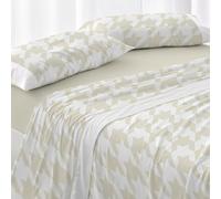 Burrito Blanco | Cotton Bedding Set | Bed 150 to 160 cm (+Available Measurements) | Design 631 | Wheat Color (150-160x190/200 cm.)