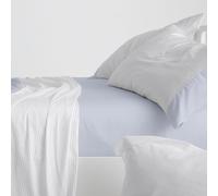 Burrito Blanco | Cotton Flannel Sheets | Bed 105 cm Design 573 | Blue (105 x 190/200 cm.)