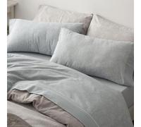 Burrito Blanco Cotton Flannel Sheets, Blue, Ancho de 135 cm