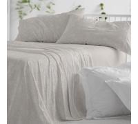 Burrito Blanco | Flannel Sheet Set 100% Cotton 135 Bed Greige