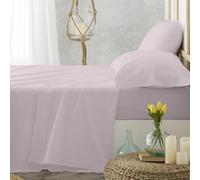 Burrito Blanco Hospitality Sheets | 105 cm Flat Sheet | Single Bed | Cotton Bedding | Easy Iron | White | Available in More Sizes and Colours
