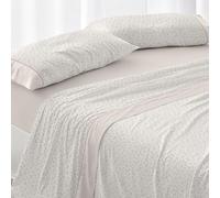 Burrito Blanco Sheet Set, 50% Cotton-50% Polyester, Beige, Ancho de 135