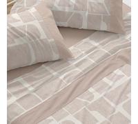 Burrito Blanco Sheet Set, Cotton, Orange (Clay), Ancho de 150 a 160