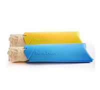 Burrito Buddy Silicone Cookware - Burrito Warmer - Heating Sleeve for Frozen Burritos - Burrito Heater - No Waste - BPA Free - Dishwasher Safe - 2 pack Blue & Orange - Silicone Microwave Cooker