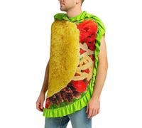 Burrito Cosplay - Mexican Food Wrap Outfit, Unisex Adult Fancy Dress With Realistic Print, Soft Breathable Material, Easy To Wear Design | Ideal For Halloween Carnival Mardi Gras Celebration