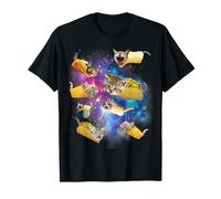 Burrito Pizza and Taco Cat in Space - Tacocat Burrito Idea T-Shirt