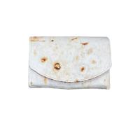 Burrito PU Leather Wallet, Slim Stylish Purse with Multi-Function Layout, Compact Taco Bag with Secure Closure, Novelty Accessory, Gift Idea for Adult, Multicolored, S, Refer to description