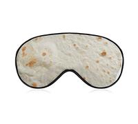 Burritos Giant Flour Tortilla Taco Sleep Masks Eye Cover Blackout with Adjustable Elastic Strap Night Blindfold for Women Men Yoga Travel Nap