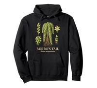 Burro's Tail Sedum Morganianum Succulent Plant Study Pullover Hoodie