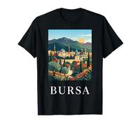 Bursa Turkey Historic City Skyline Architecture T-Shirt