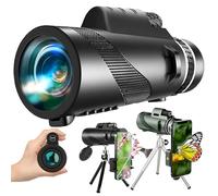 Burst 80x100 Monocular-Telescope High Powered for Smartphone Monoculars for Adults High Definition Monocular Telescope for Stargazing Hunting Wildlife Bird Watching Travel Camping Hiking