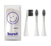 BURST Genuine Replacement Heads for Original Sonic Electric Toothbrush (White/3 Pack) | Ultra Soft Bristles for a Deep Clean | Stain & Plaque Removal