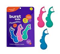BURST Kids Flossers (90 Count/1 Pack) | Strawberry Aroma