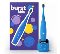 Burst Kids & Toddlers Electric Toothbrush (Blue) | Soft Bristles | Two Minute Timer | Rechargeable Battery | Easy-Grip Silicone Handle | 2 Modes for Healthy Smiles | Ages 3+