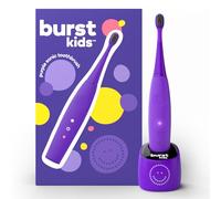 BURST Kids & Toddlers Electric Toothbrush (Purple) | Soft Bristles | Two Minute Timer | Rechargeable Battery | Easy-Grip Silicone Handle | 2 Modes for Healthy Smiles | Ages 3+