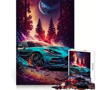 Burst of Color on Wheels Jigsaw for Adults1000 Pieces Clear Thinking Casual Relaxation Precise Edges Thoughtful Gift (38x26cm)