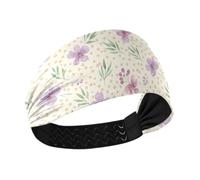 BURSTDDY Beautiful Flowers Headband for Women Wide Non Slip Hair Band | Elastic Sweatband for Yoga,Running,Sports,Washing Face