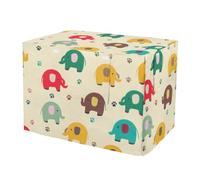 BURSTDDY Cartoon Elephant 48 inch Dog Crate Cover Waterproof Kennel Cover | Breathable Fabric,Machine Washable,UV-Resistant Windproof,600D Polyester Wire Dog Cage Covers