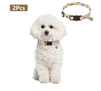 BURSTDDY Colorful Cookies Dog Collar,Adjustable Soft Pet Collar with Quick Release Buckle for for Small Medium Cats and Dogs