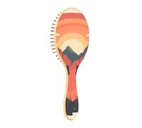 BURSTDDY Cowboys on Horseback Wooden Hair Brush,Massage Scalp Hairbrush for Women Men and Kids, for All Hair Types