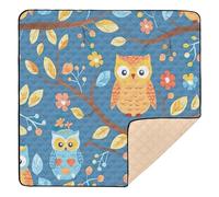 BURSTDDY Cute Animals Baby Play Mats for Floor,50x50in Playpen Mat Non-Slip & Machine Washable Activity Playmat for Babies, Toddlers & Infants