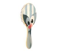 BURSTDDY Cute Penguins Wooden Hair Brush,Massage Scalp Hairbrush for Women Men and Kids, for All Hair Types