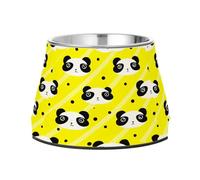 BURSTDDY Dog Bowls,Cute Panda Stainless Steel Dog & Cat Bowls Food and Water Bowl Removable Non-Slip Pet Bowl for Small Medium Large Dogs