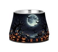 BURSTDDY Dog Bowls,Happy Halloween Stainless Steel Dog & Cat Bowls Food and Water Bowl Removable Non-Slip Pet Bowl for Small Medium Large Dogs