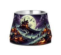 BURSTDDY Dog Bowls,Happy Halloween Stainless Steel Dog & Cat Bowls Food and Water Bowl Removable Non-Slip Pet Bowl for Small Medium Large Dogs