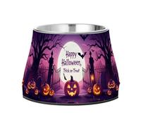 BURSTDDY Dog Bowls,Happy Halloween Stainless Steel Dog & Cat Bowls Food and Water Bowl Removable Non-Slip Pet Bowl for Small Medium Large Dogs