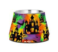 BURSTDDY Dog Bowls,Happy Halloween Stainless Steel Dog & Cat Bowls Food and Water Bowl Removable Non-Slip Pet Bowl for Small Medium Large Dogs